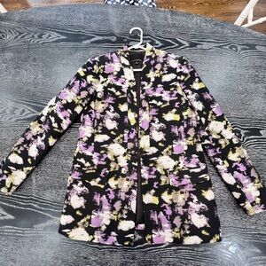 Banana Republic Women's Black and Purple Blazer